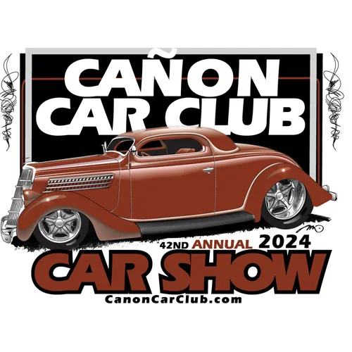 2024 Cañon Car Show Event T-Shirt  and Poster Artwork